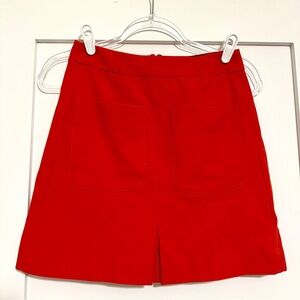 LOFT Women’s Patch Pocket Kick Pleat Mini Skirt • 00